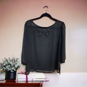 Black Polka Dot Blouse